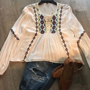 Like New Patrons of Peace boho shirt